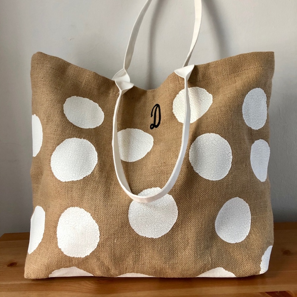 NWOT Large Tote Bag w/ D Monogram